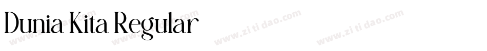 Dunia Kita Regular字体转换